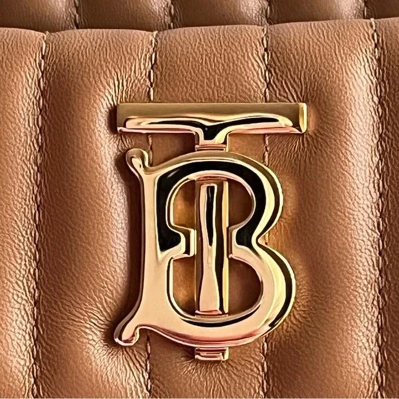 BURBERRY Small Lola Quilted Leather Shoulder Bag- Marple Brown - Picture 11 of 13
